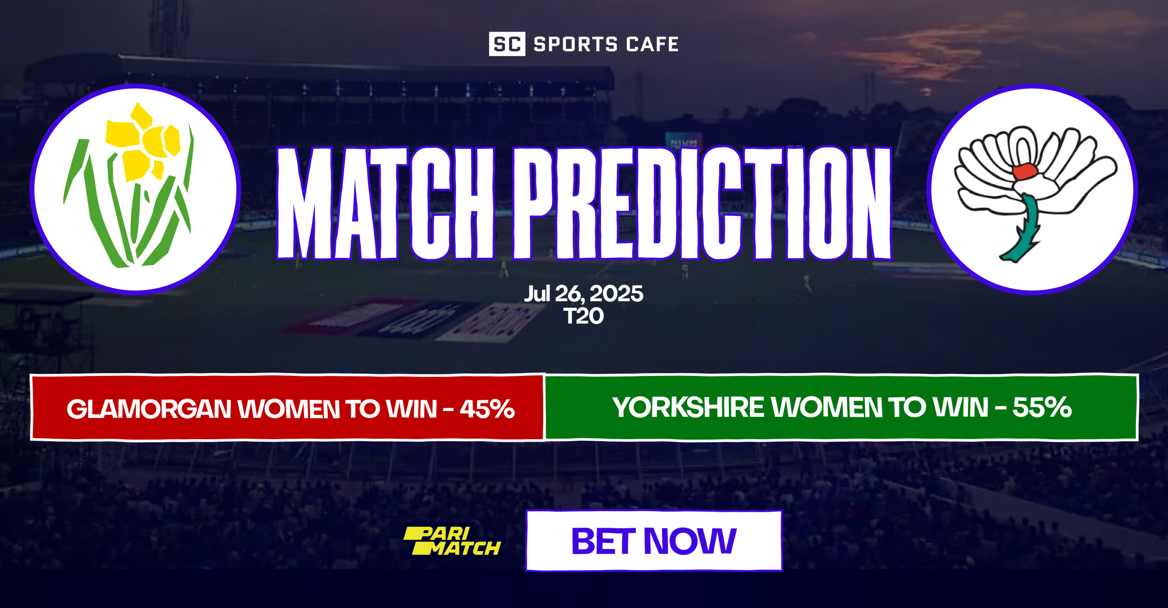 Yorkshire Women vs Glamorgan Women match prediction.